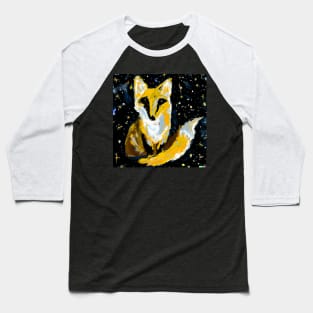 Beautiful Fox and Stars - 1 Baseball T-Shirt